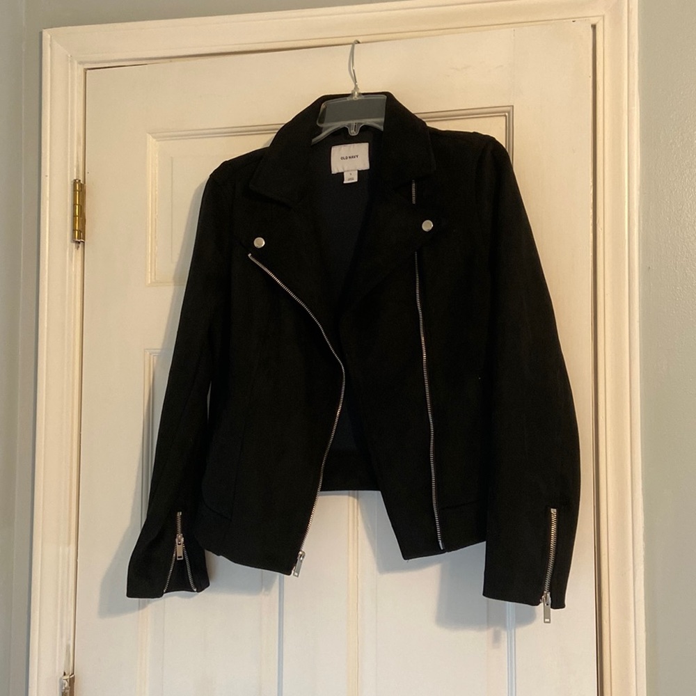 Old Navy NWT Soft Suede Black Jacket Sz Small